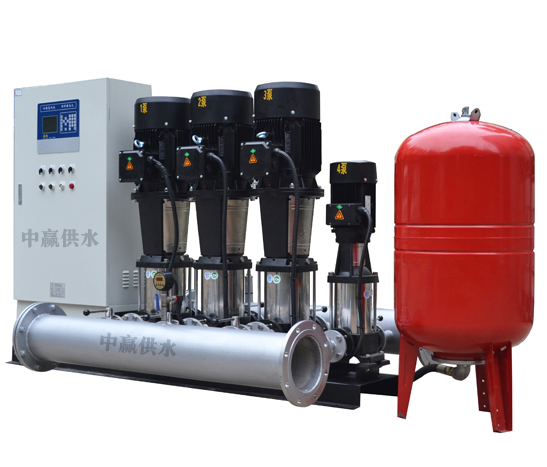 變頻恒壓供水系統(tǒng)主要由PLC、變頻器、觸摸屏、壓力變送器、動(dòng)力及控制線路以及泵組組成